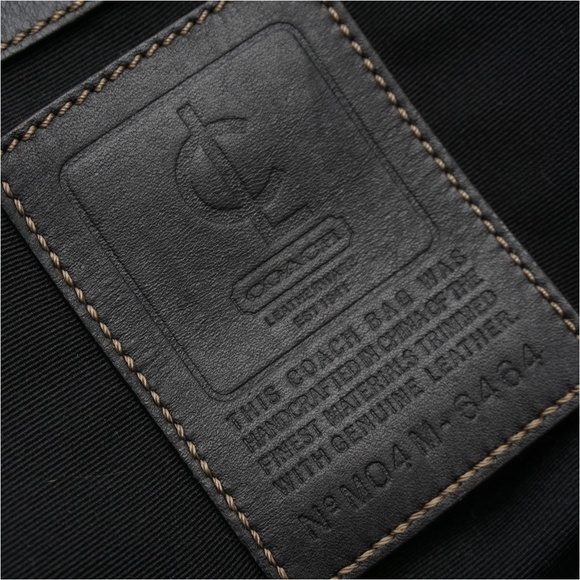 COACH LEATHERWARE CL Black Soft Nylon Duffle Bag M04 M-6464 - Picture 10 of 13